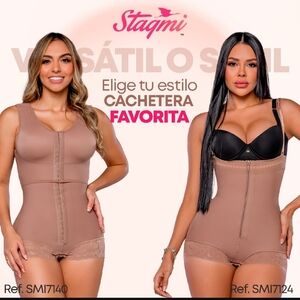 Stagmi Faja Comfort Cachetera Strapless SMI7124 "La Sutil" Short Girdle Shaper M